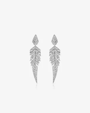 Tail Feather Drop Earrings