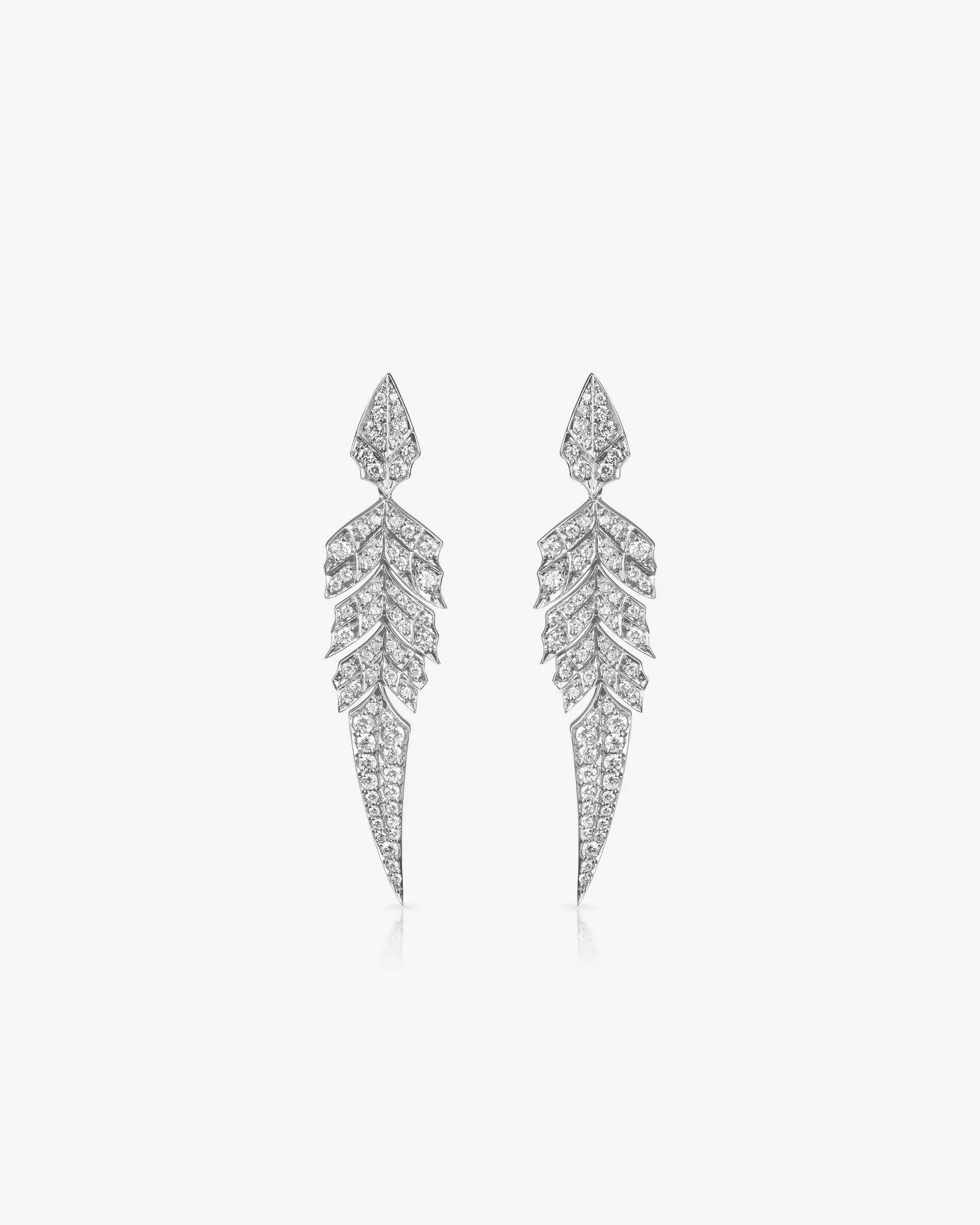Tail Feather Drop Earrings