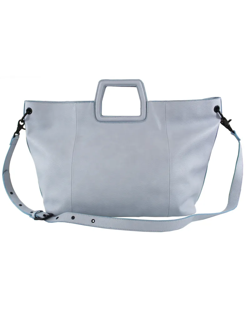 Tate Tote in Poplin Blue