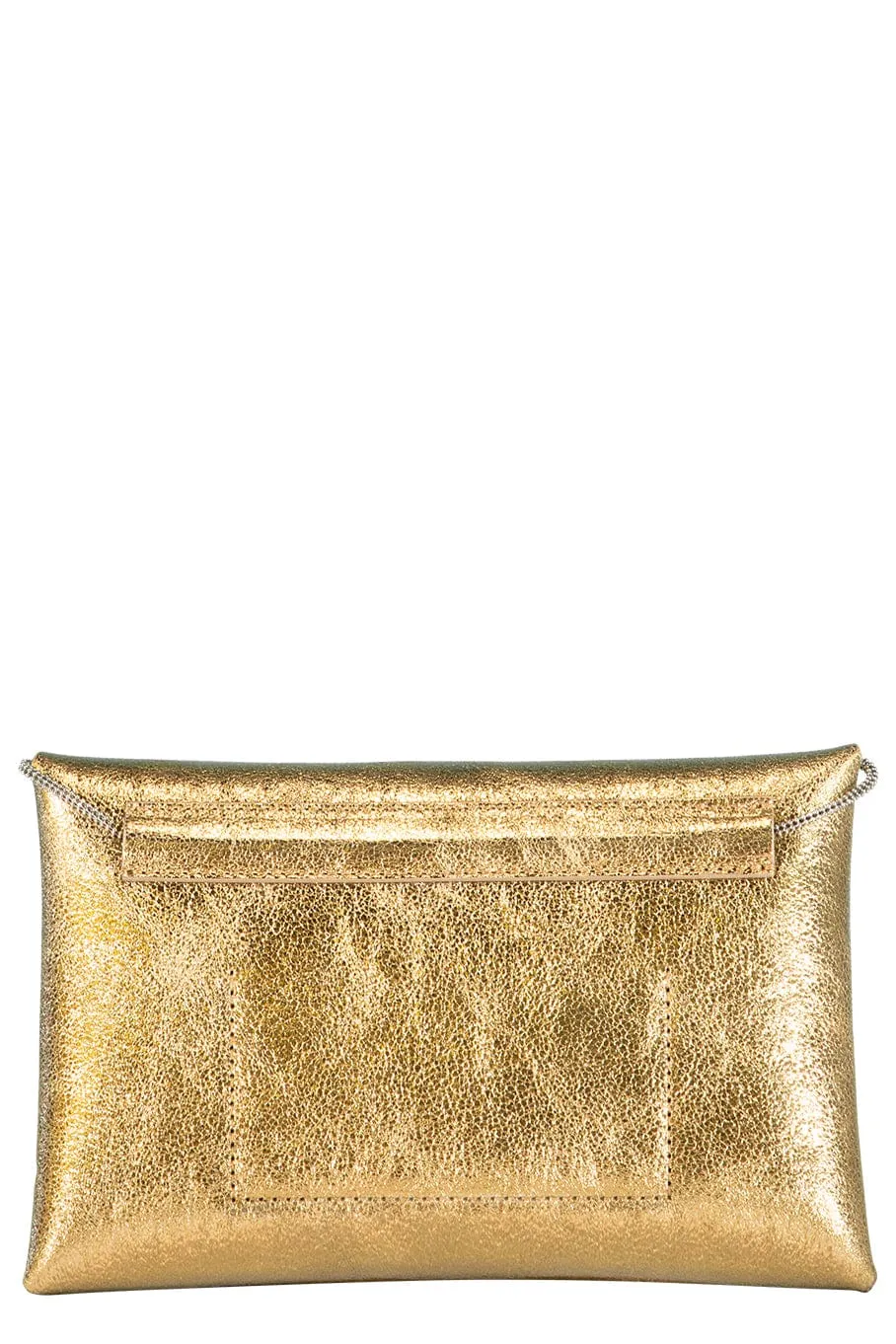 Textured Metallic Envelop Bag
