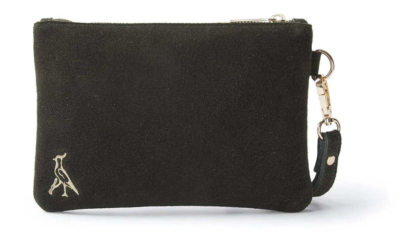 The Chelsworth Clutch Bag in Olive Green