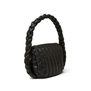 Think Royln The Kelsie Braided Hobo in Black