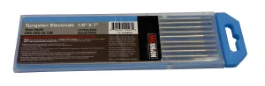 TIG Welding Tungsten Rod Electrodes Rare Earth Blend 1/8” x 7” (Blue)