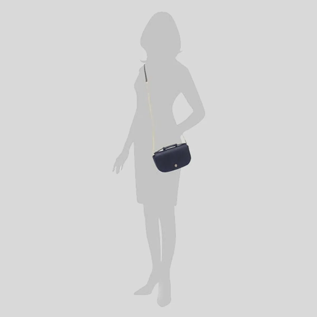 Tory Burch Emerson Saffiano Top Handle Crossbody Bag Tory Navy 134841