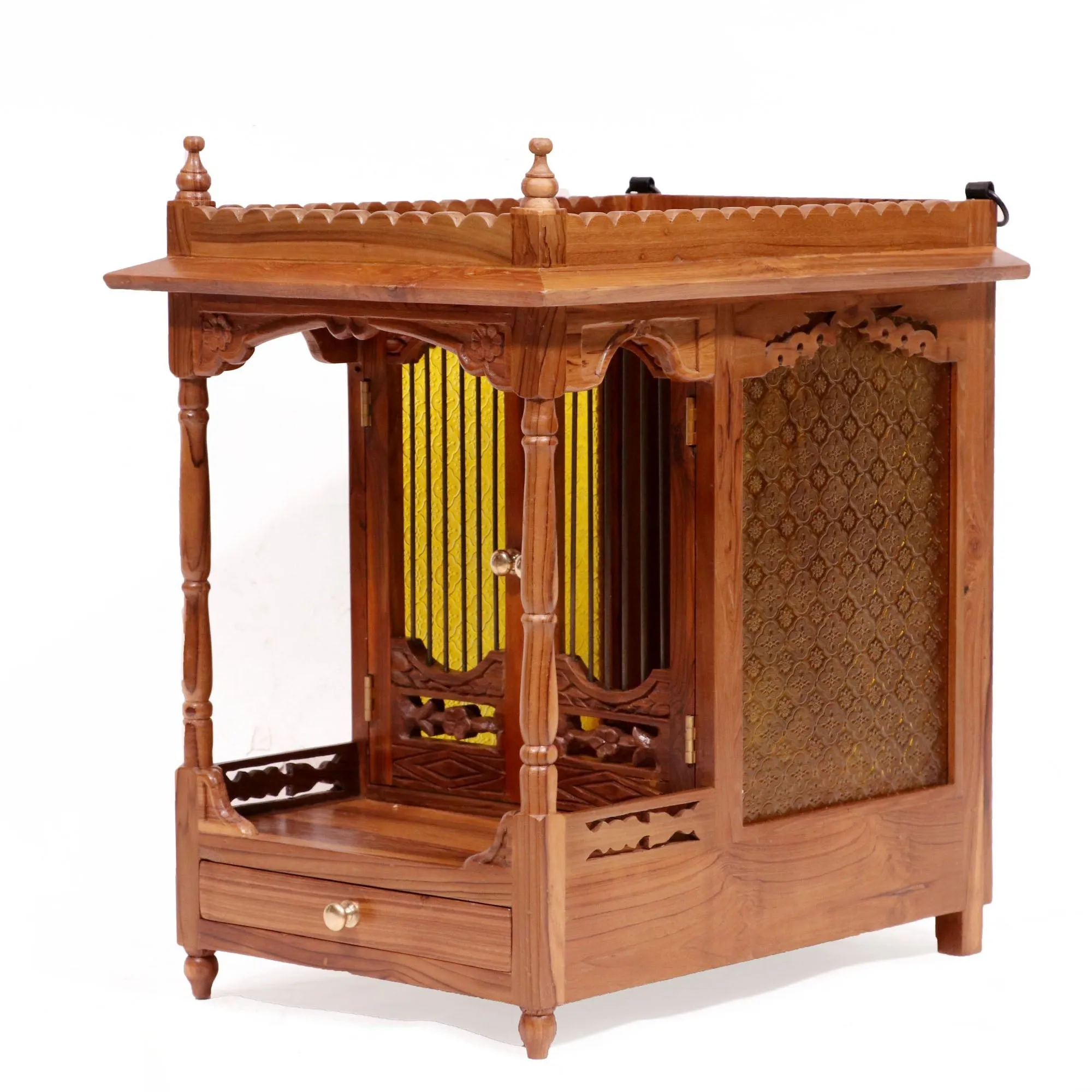Traditional teak wood house temple