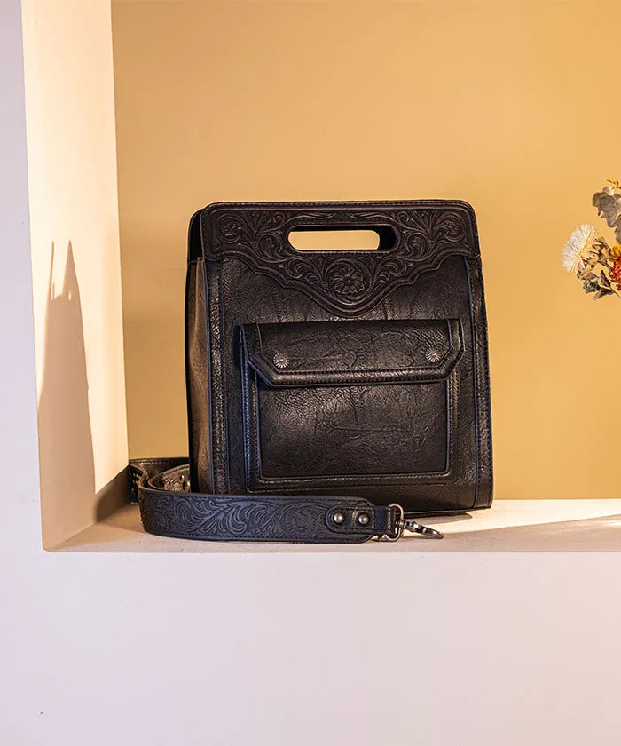 Trinity Ranch Floral Tooled Crossbody Bag