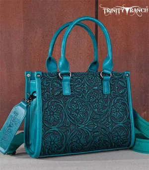 Trinity Ranch Tooled Bag - Turquoise