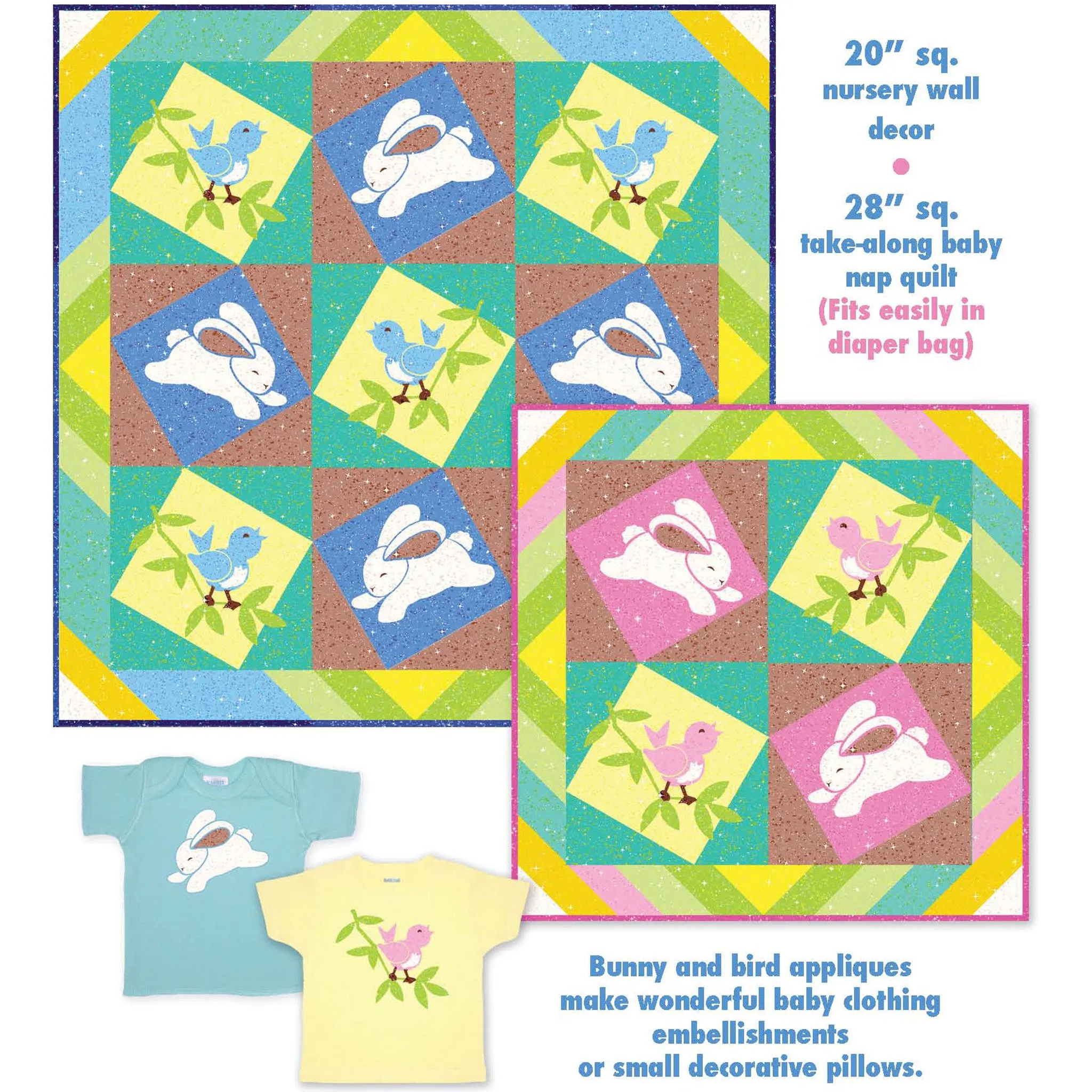 Twinkling Babies Quilt YF-107e - Downloadable Pattern