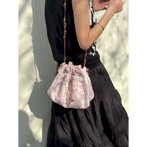 UAKISS  -  Luxury Designer Evening Clutch Bag Wedding Party Bucket Purse Women Metal Handle Handbag Shoulder Messenger Bags Y2k