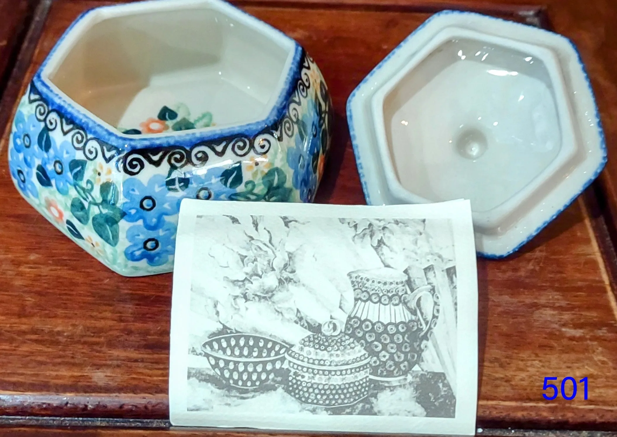 Unikat Hand Painted Trinket Box in Poland by: LMaczka