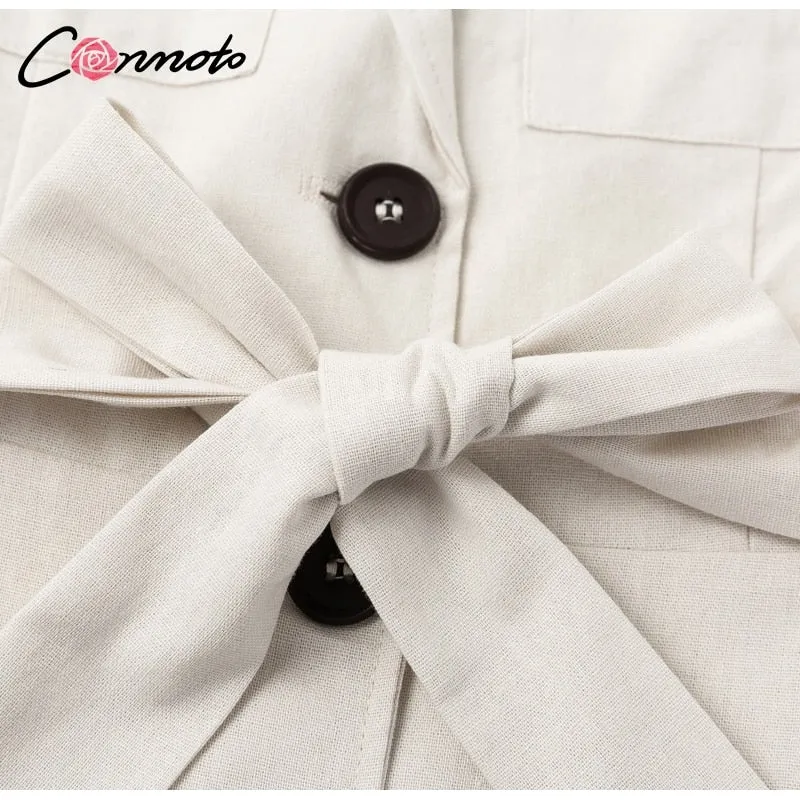VenusFox Elegant Sexy Bow Belt Tie Dress