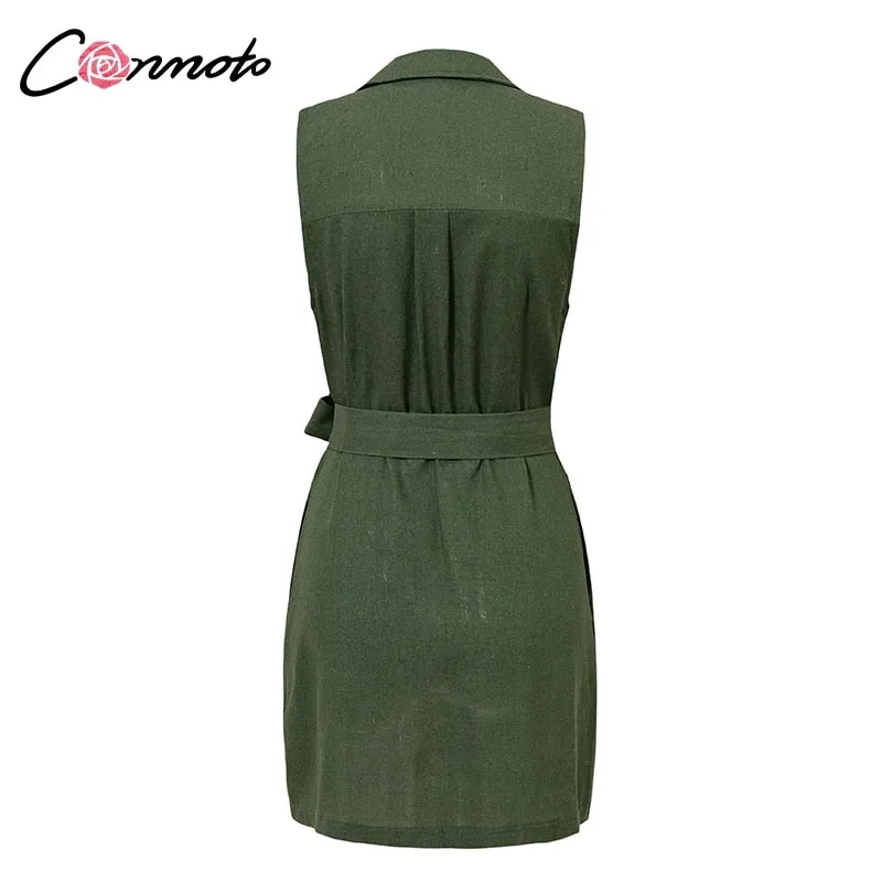 VenusFox Elegant Sexy Bow Belt Tie Dress