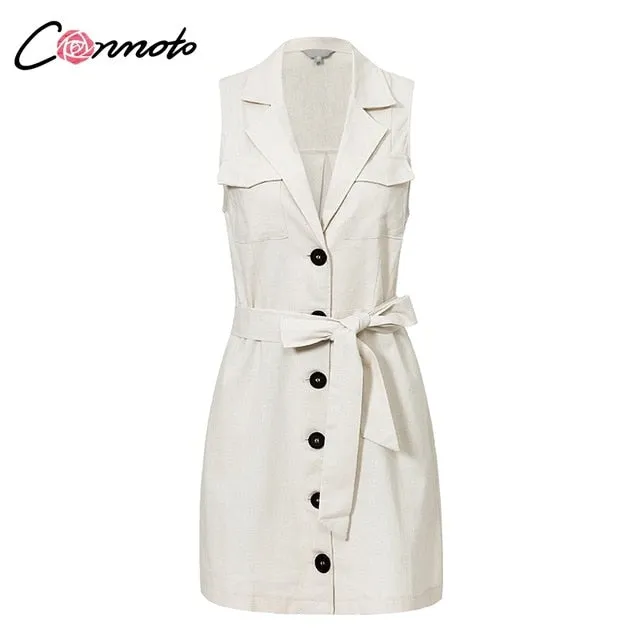VenusFox Elegant Sexy Bow Belt Tie Dress