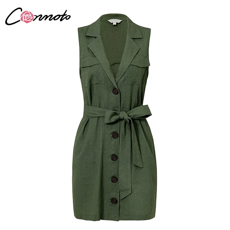 VenusFox Elegant Sexy Bow Belt Tie Dress