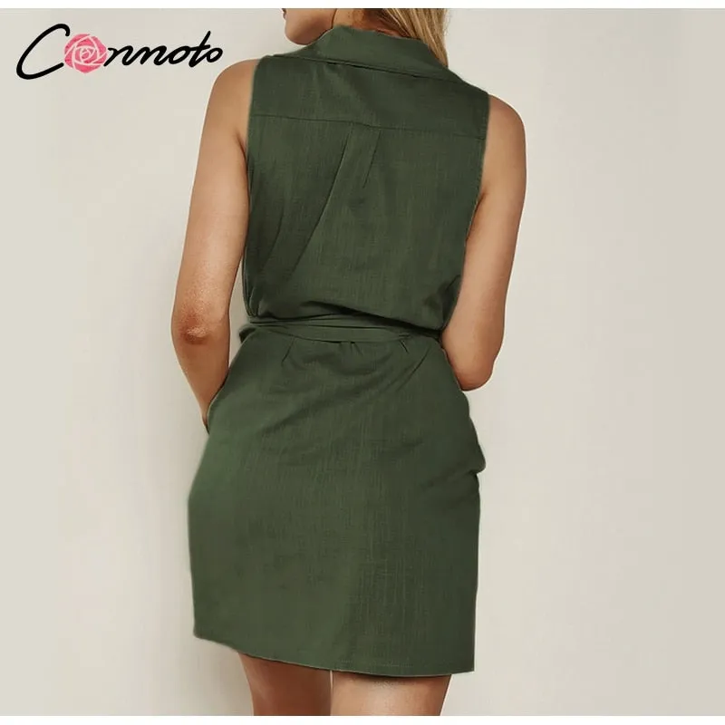 VenusFox Elegant Sexy Bow Belt Tie Dress