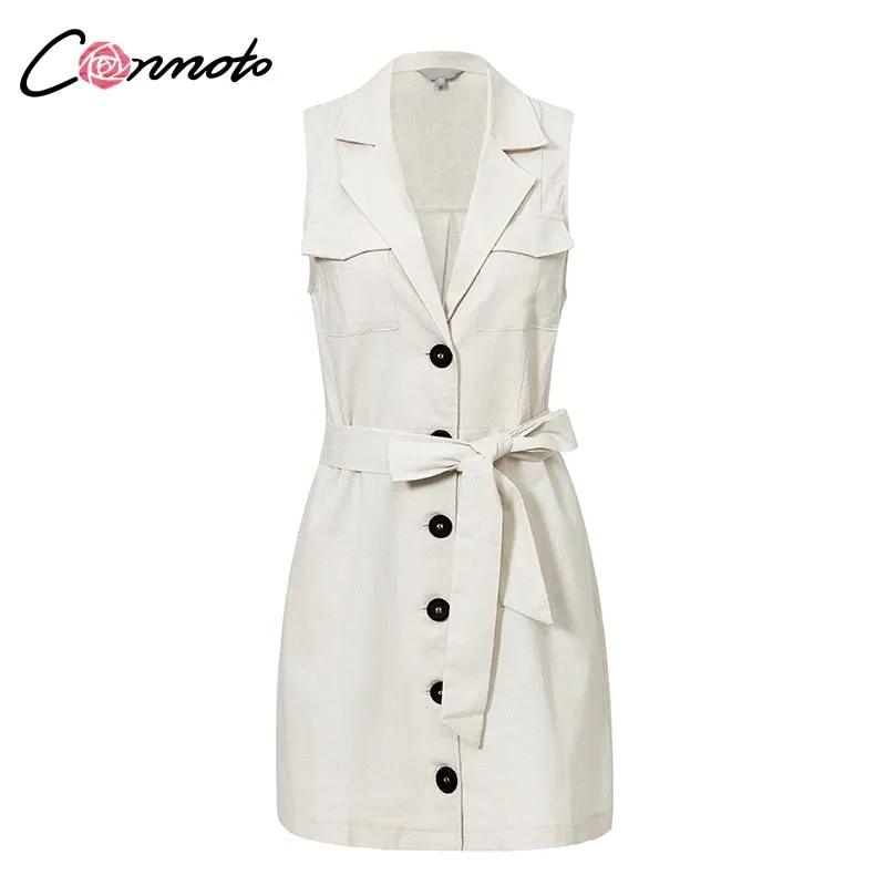 VenusFox Elegant Sexy Bow Belt Tie Dress