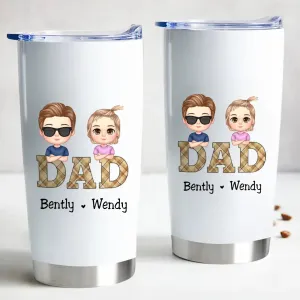 Vintage Dad Personalized Steel Tumbler - 20oz Magnificent Father's Day Gift