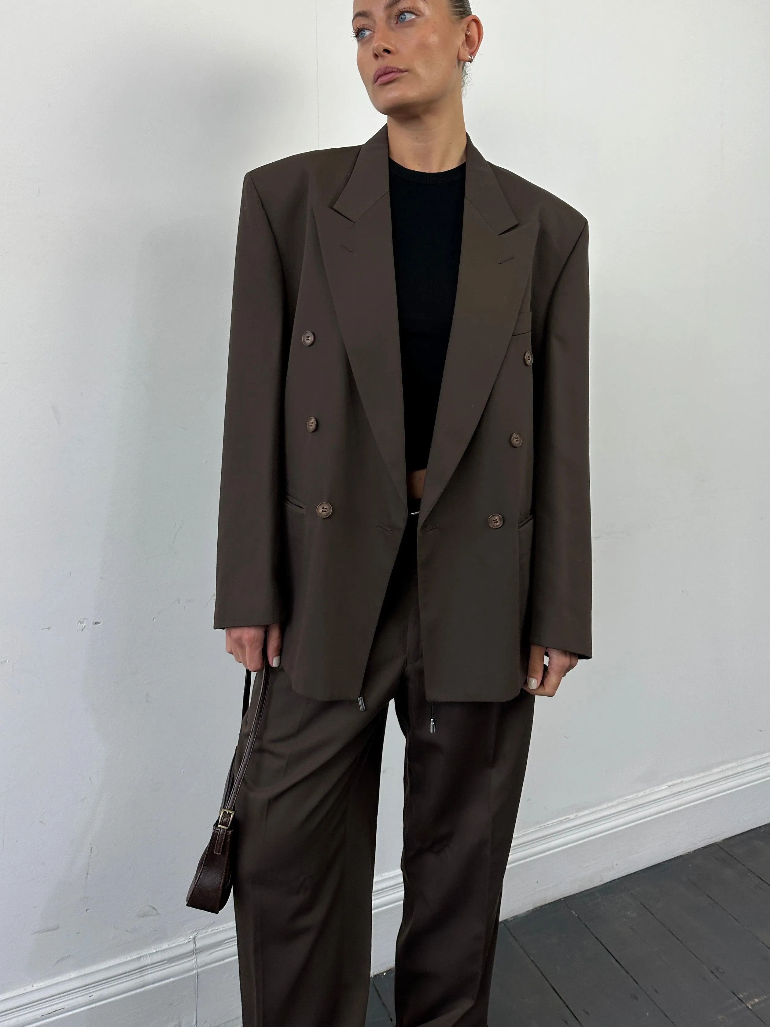 Vintage Double Breasted Suit - 40R/W32