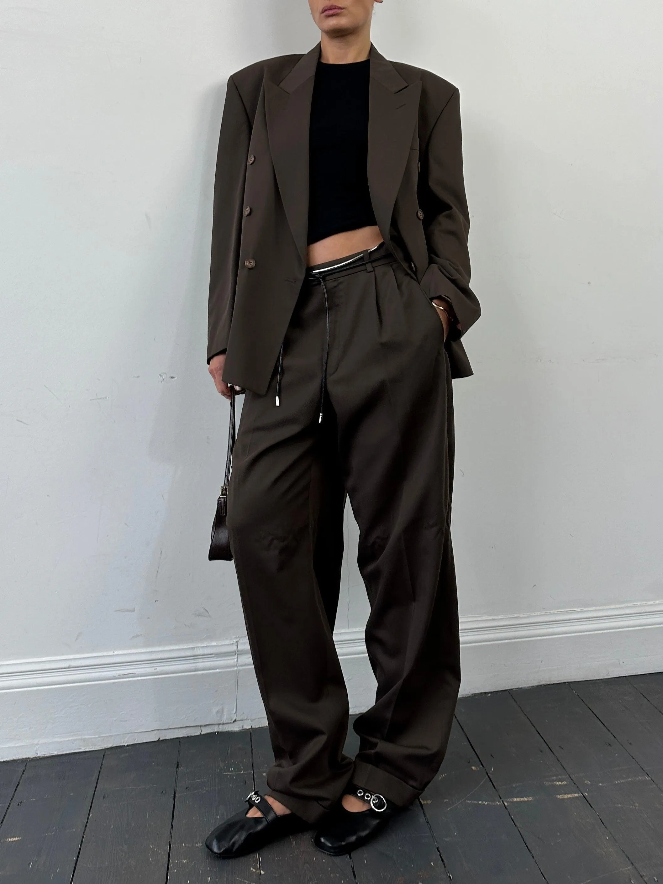 Vintage Double Breasted Suit - 40R/W32