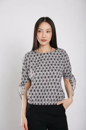 Vita Blouse in Black Texture