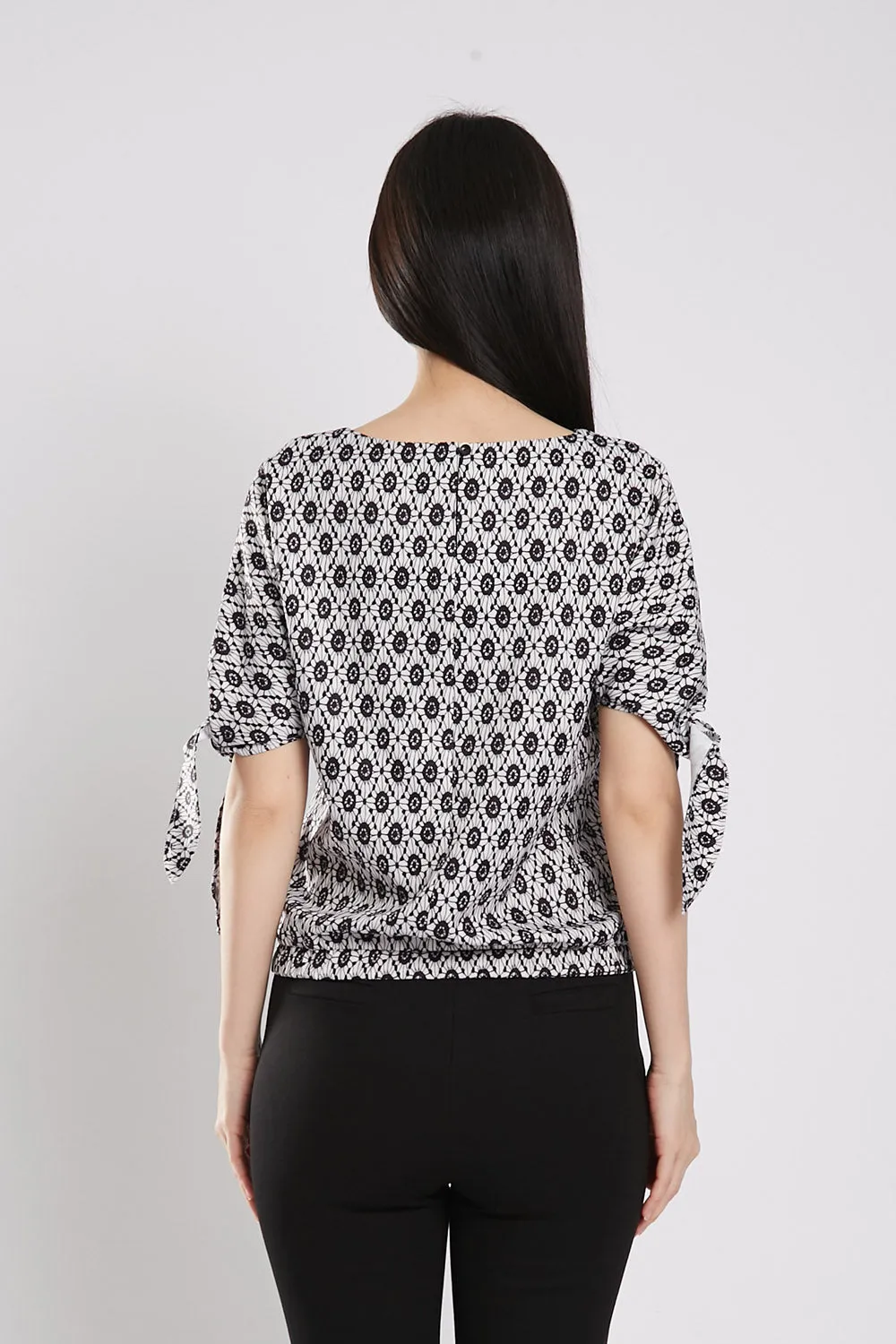 Vita Blouse in Black Texture
