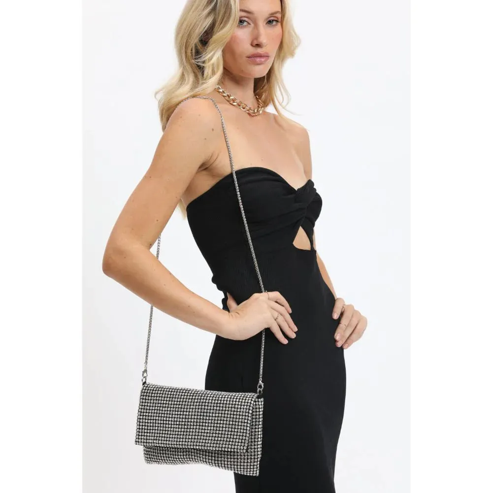 Vivi Rhinestone Evening Bag | Silver