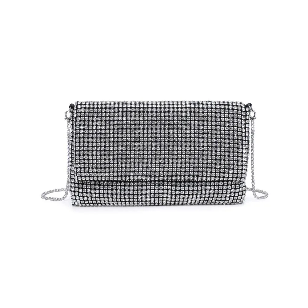 Vivi Rhinestone Evening Bag | Silver