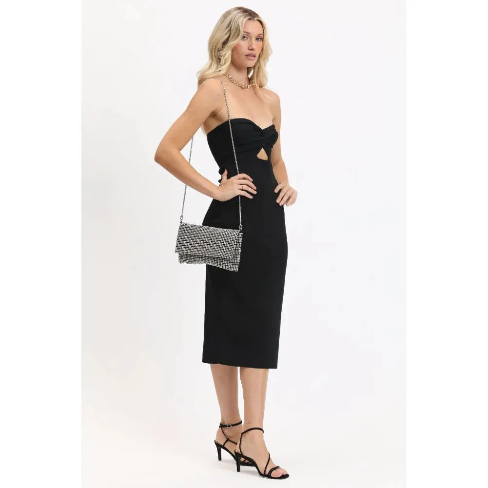 Vivi Rhinestone Evening Bag | Silver