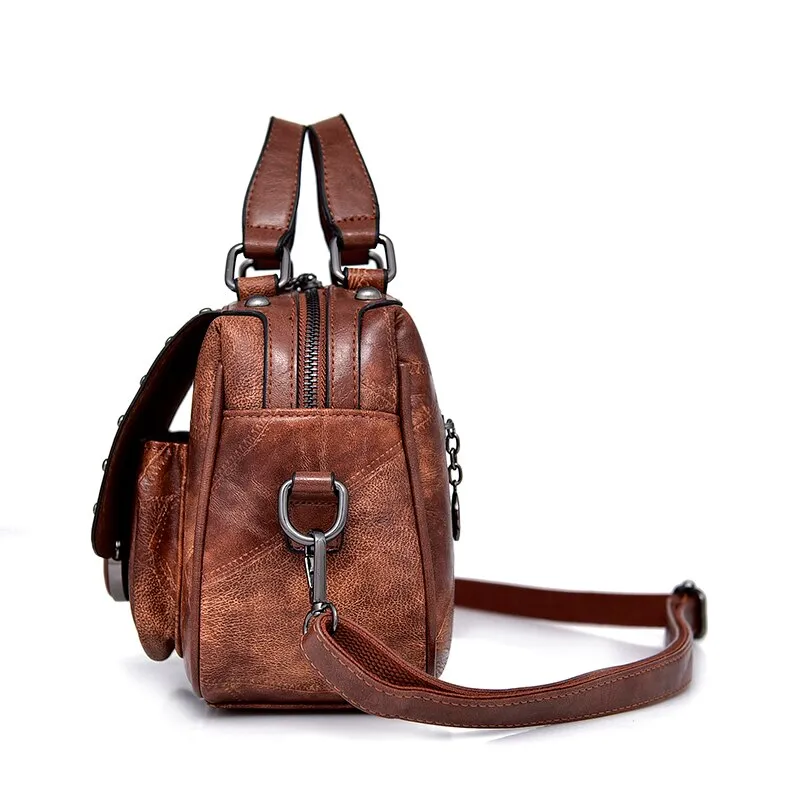 Vvsha Luxurious Brand Women Handbag High Quality Leather Tote Bag Ladies Shoulder Bag Designer Retro Crossbody Bags For Women 2022 New