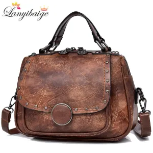 Vvsha Luxurious Brand Women Handbag High Quality Leather Tote Bag Ladies Shoulder Bag Designer Retro Crossbody Bags For Women 2022 New