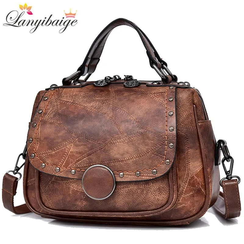 Vvsha Luxurious Brand Women Handbag High Quality Leather Tote Bag Ladies Shoulder Bag Designer Retro Crossbody Bags For Women 2022 New