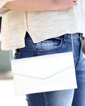 Wesley Woven Fold-over Clutch