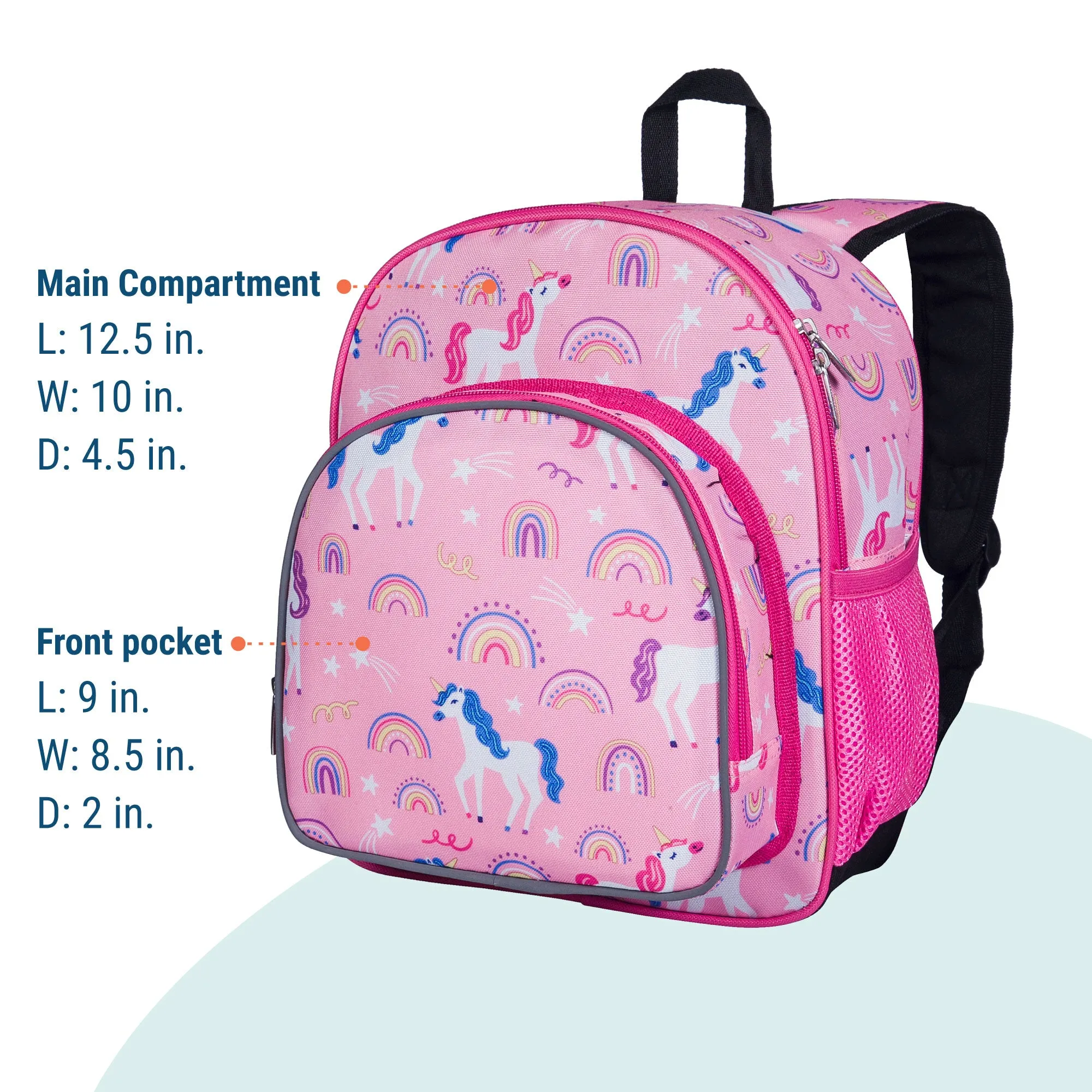Wildkin Olive Kids Rainbow Unicorns Pack 'n Snack Backpack