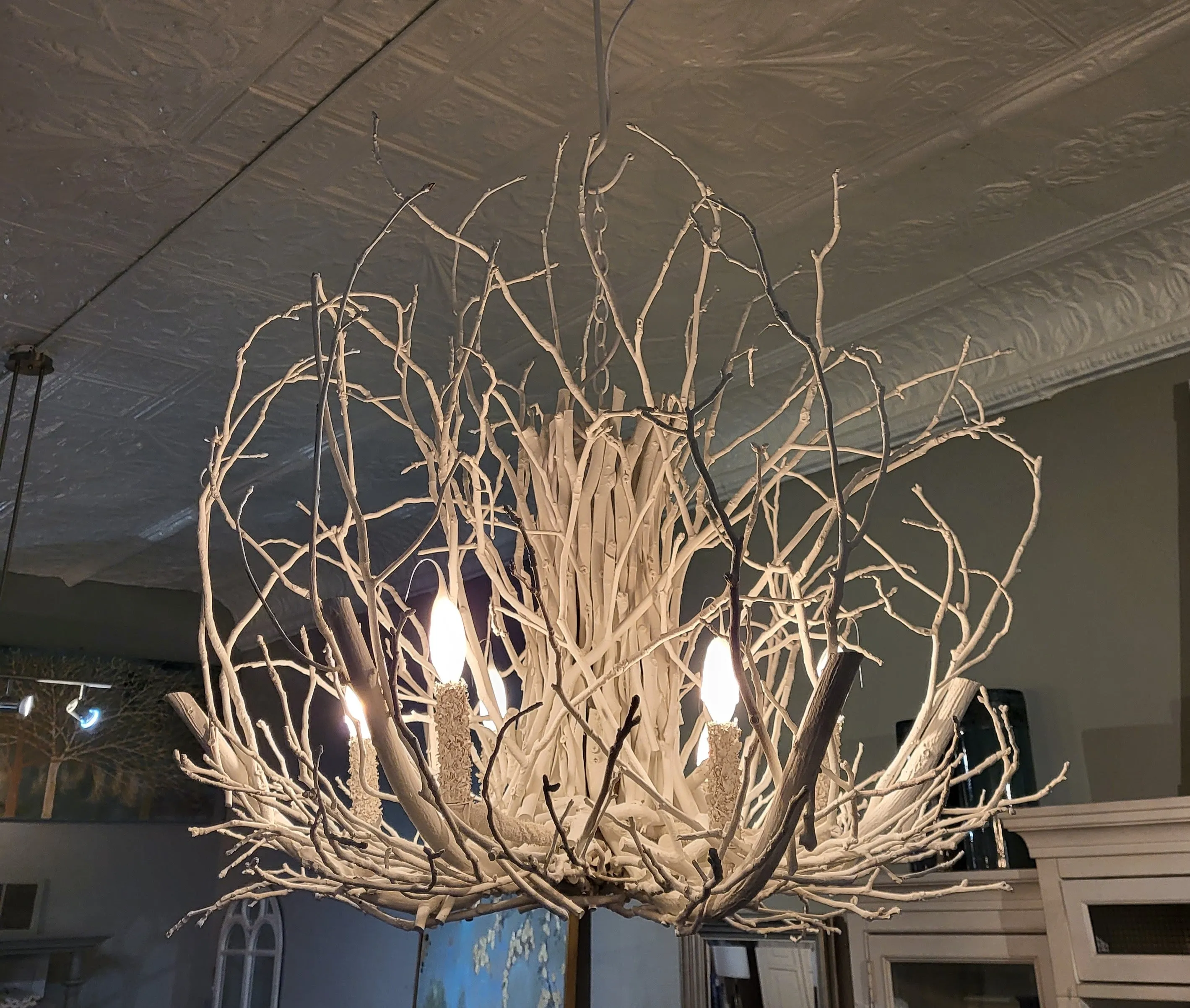 Wildwood Hickory 6 light Chandelier Simply White 36" x 36" (1 in stock) 20% off until Dec 06