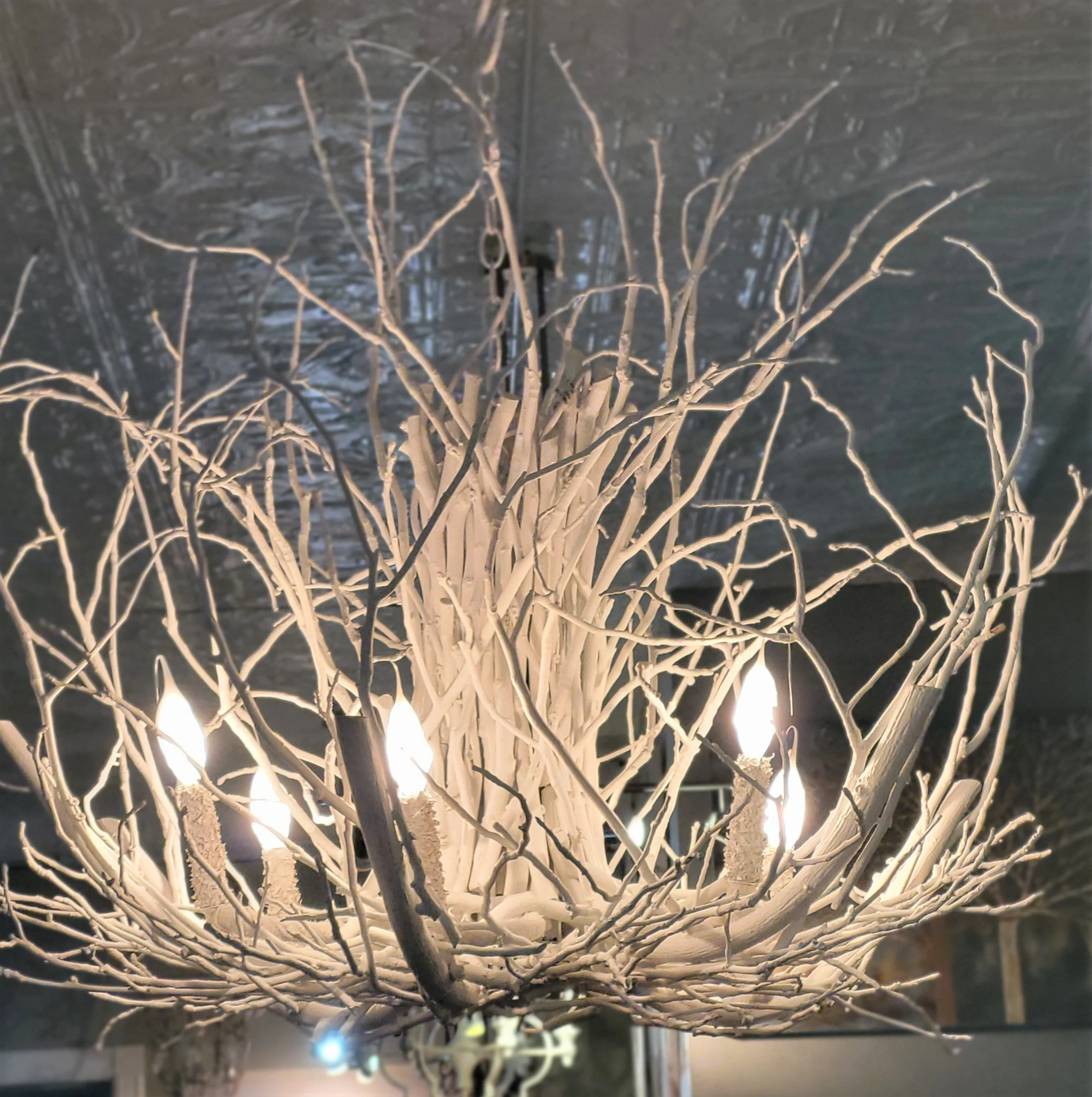 Wildwood Hickory 6 light Chandelier Simply White 36" x 36" (1 in stock) 20% off until Dec 06