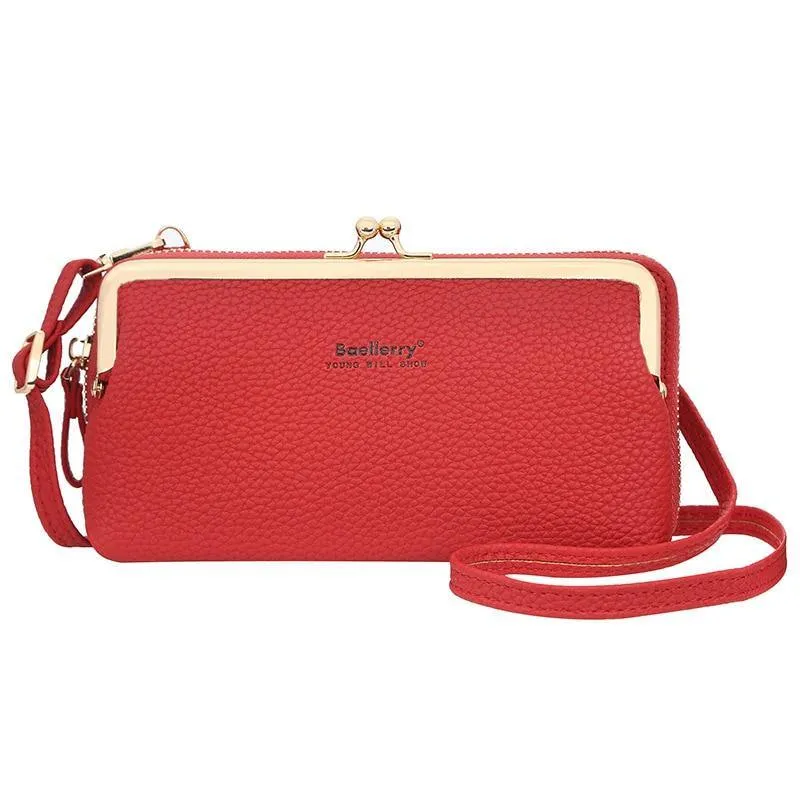 Women's PU Leather Phone Clutch