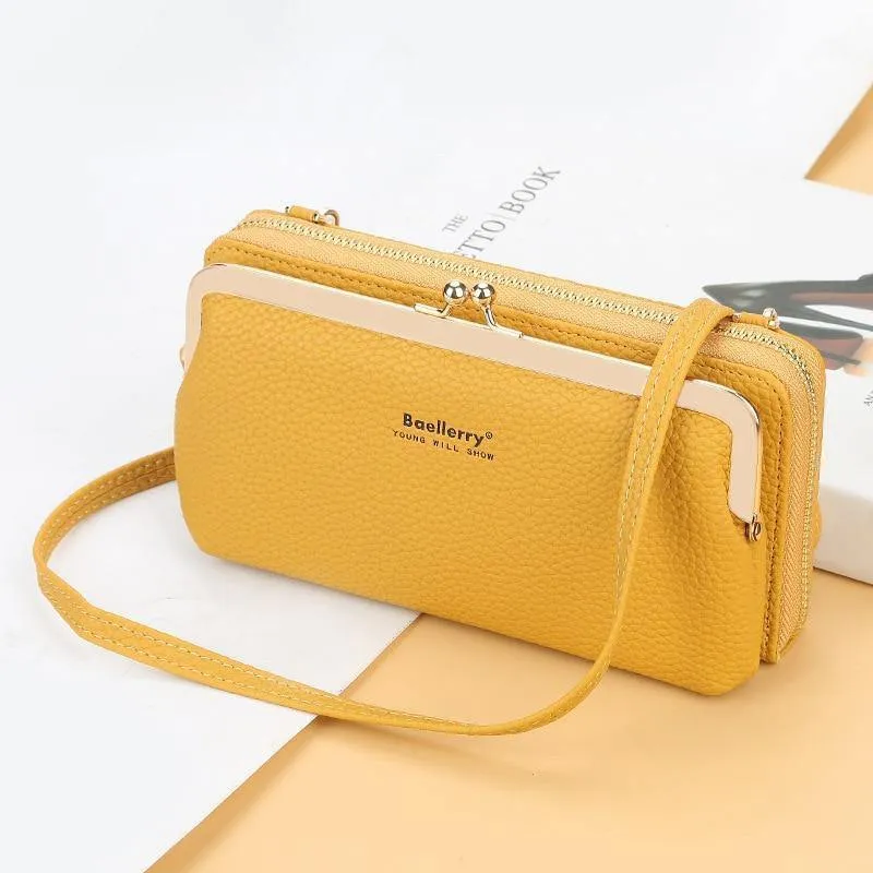 Women's PU Leather Phone Clutch