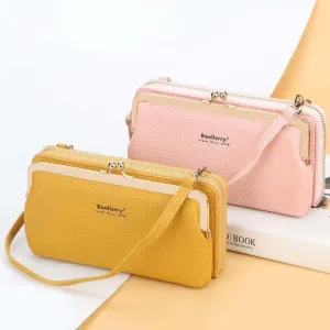 Women's PU Leather Phone Clutch