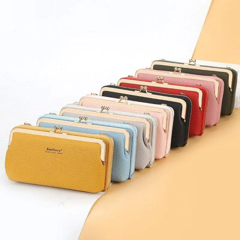Women's PU Leather Phone Clutch
