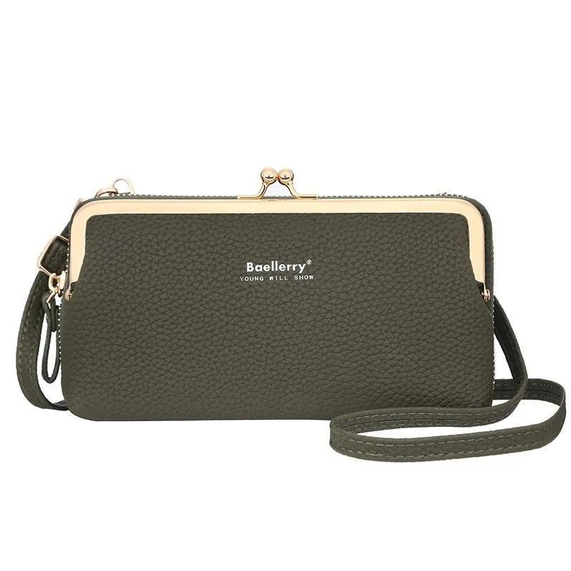 Women's PU Leather Phone Clutch