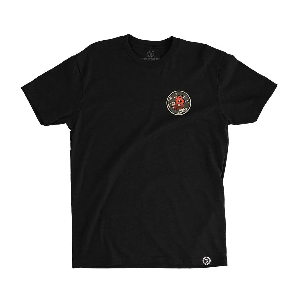 Worldwide Propoganda Signature Tee [BLACK] BITCOIN EDITION
