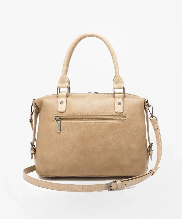 Wrangler Buckle Barrel Satchel