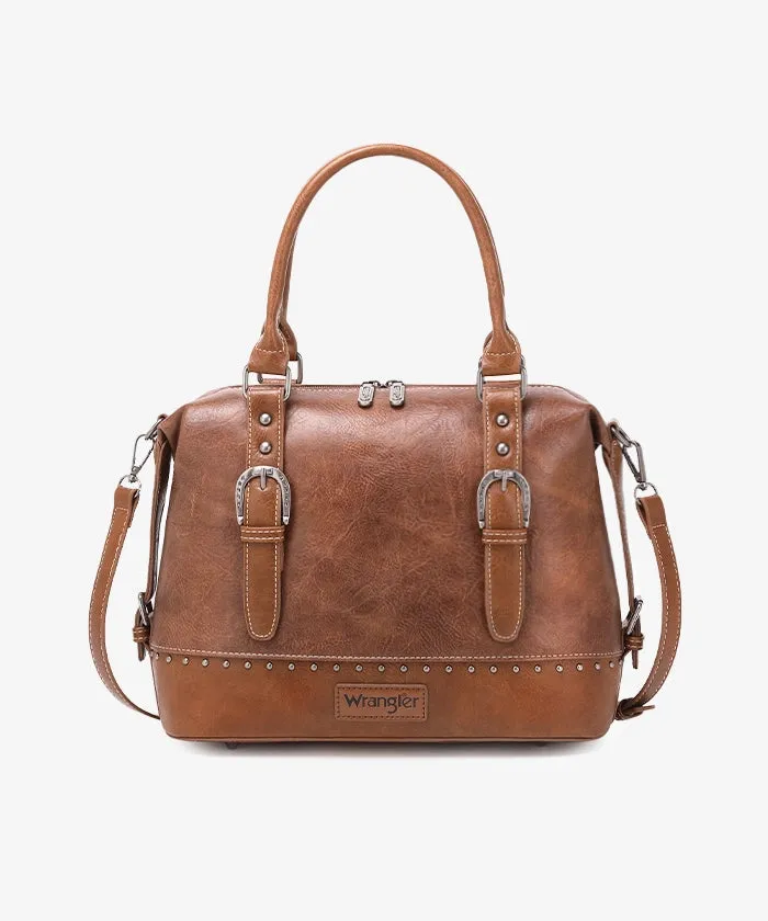 Wrangler Buckle Barrel Satchel