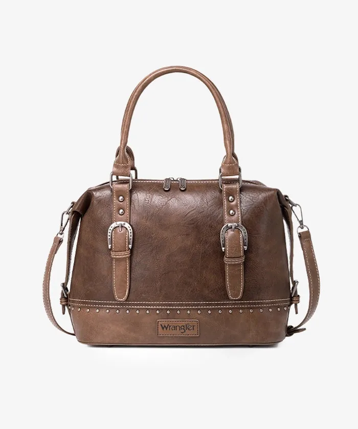 Wrangler Buckle Barrel Satchel