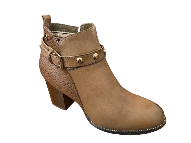 Xti scarpa con tacco Botin Taupe 48399