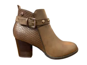 Xti scarpa con tacco Botin Taupe 48399