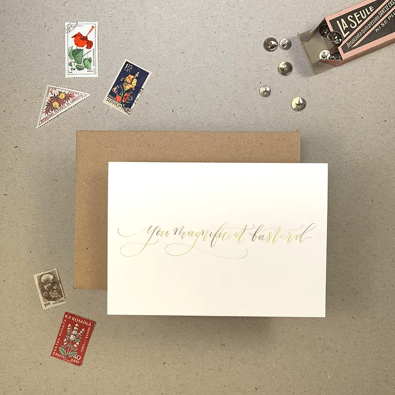 You Magnificent B'td Greetings Card