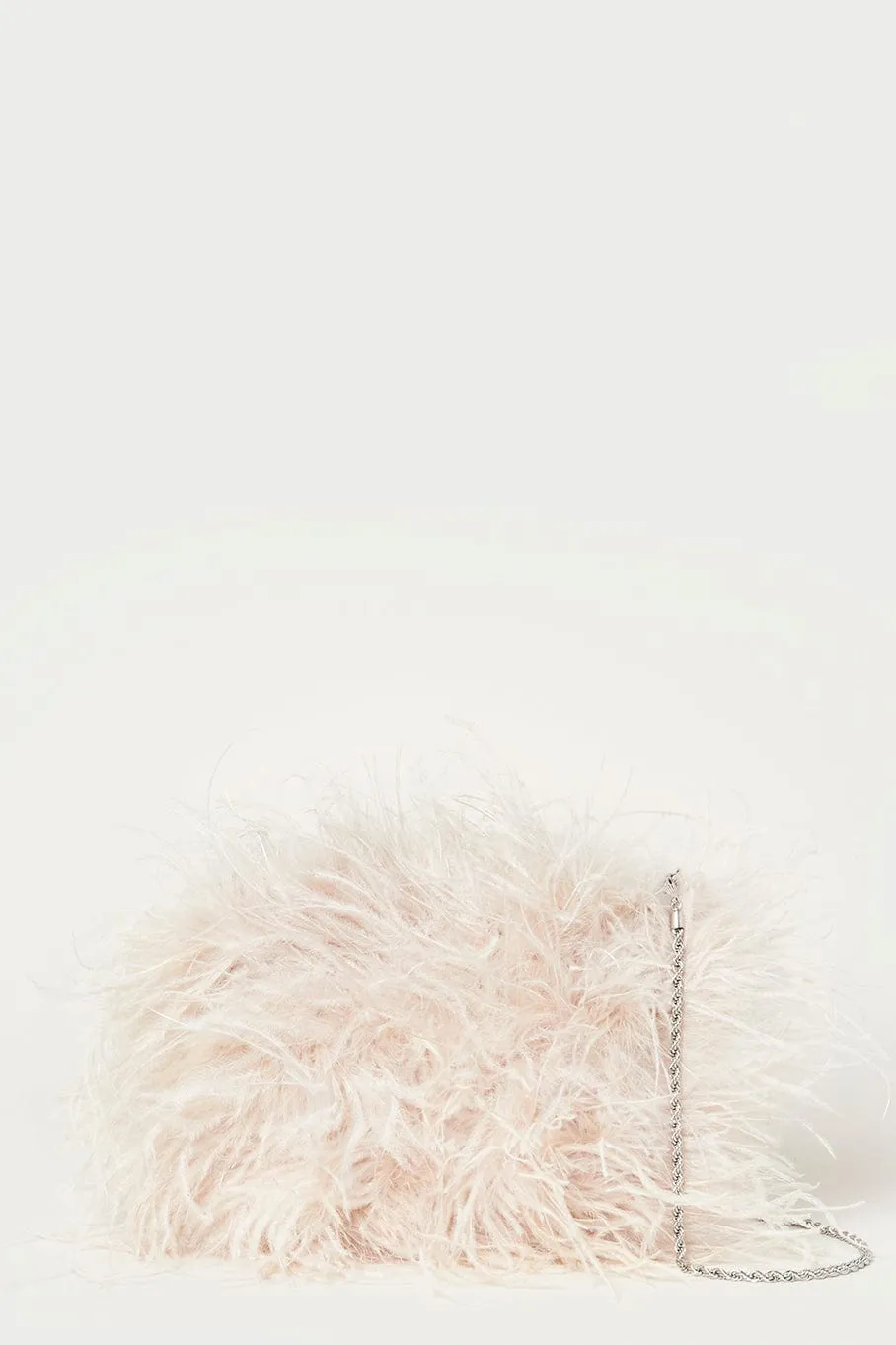 Zahara Feather Pouch - Oyster
