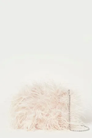 Zahara Feather Pouch - Oyster